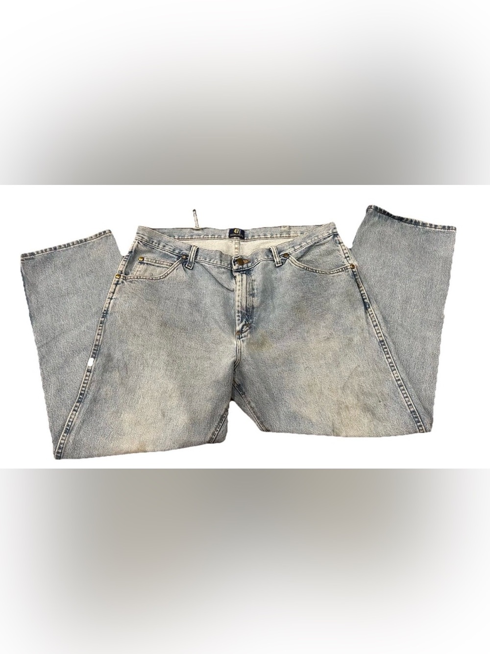 Vintage Wrangler Jeans Men's 47MWZ‎ Regular Fit Light Wash Blue Denim 40x30